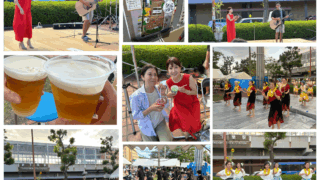 【笑顔があふれた夏の夕方、新下関にて】